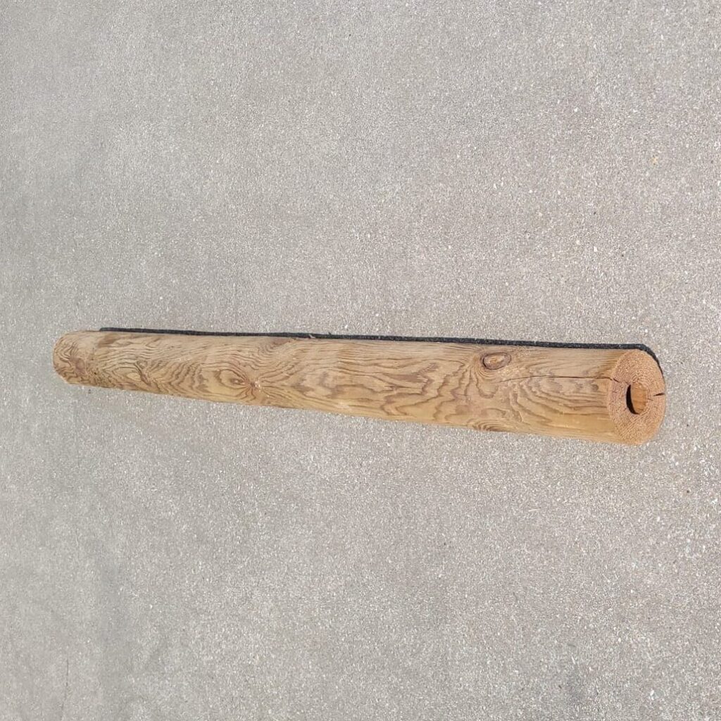 Poteau en bois avec platine Charrier Outdoor